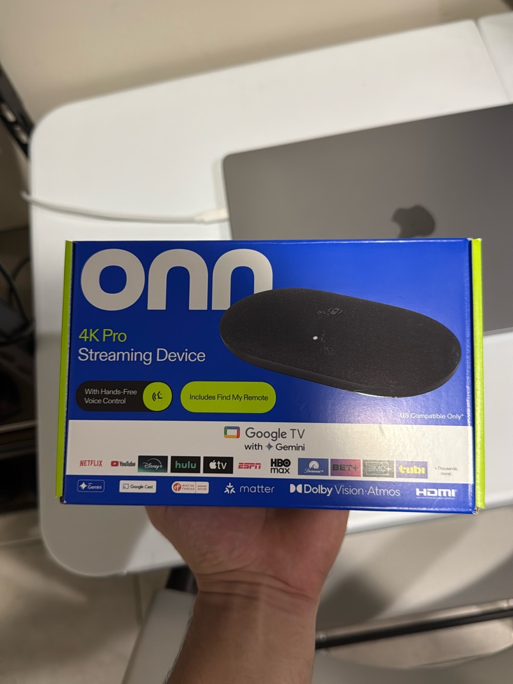onn 4K Pro Streaming Device - Black